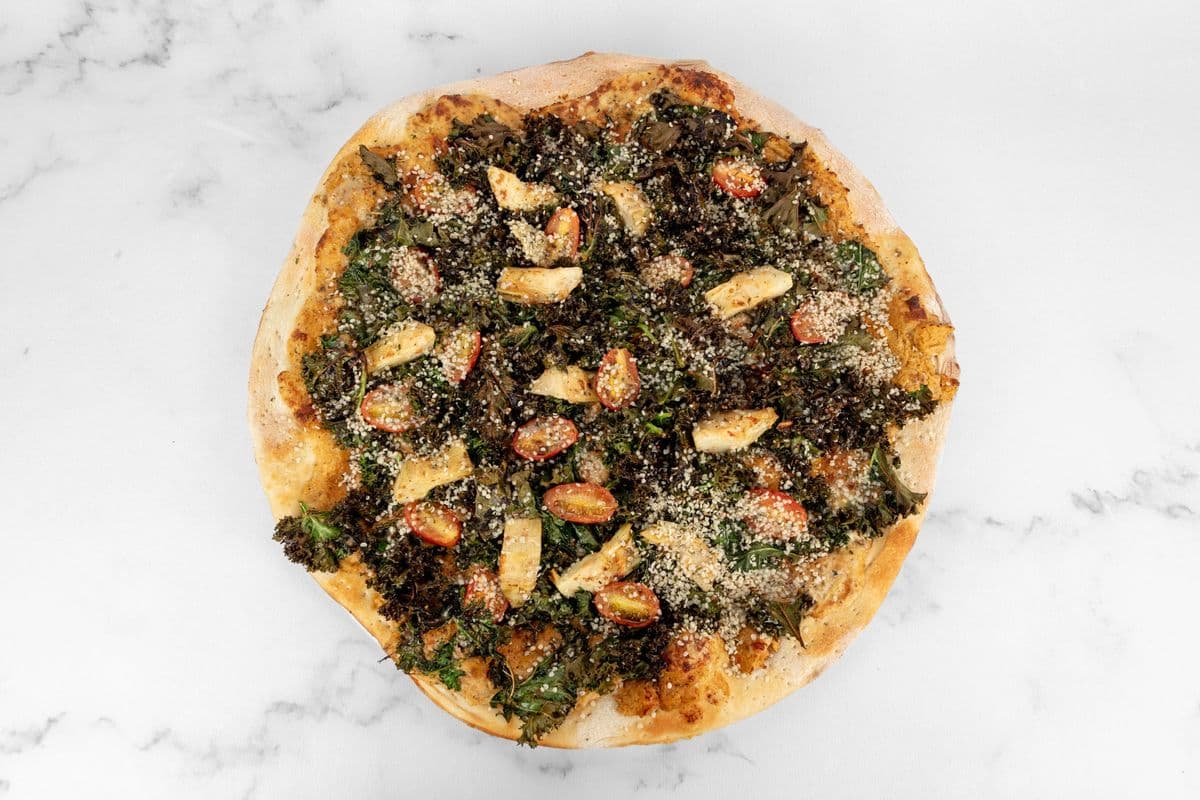 Lemon Roasted Kale and Artichoke