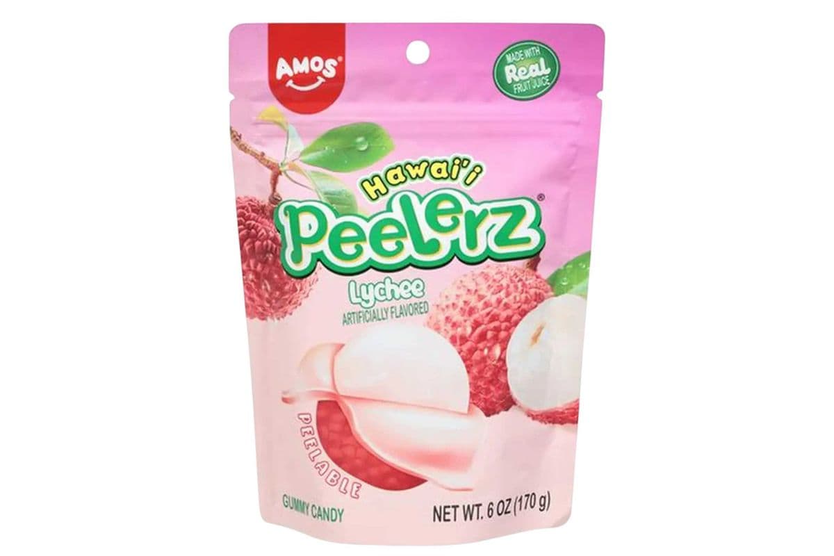 Amos Peelerz Gummy Lychee (85gm) (270 Cal)