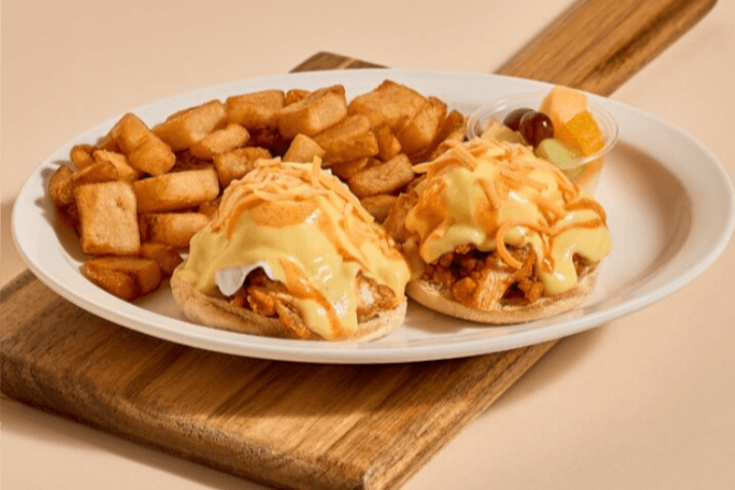Hot Honey Chicken Benedict