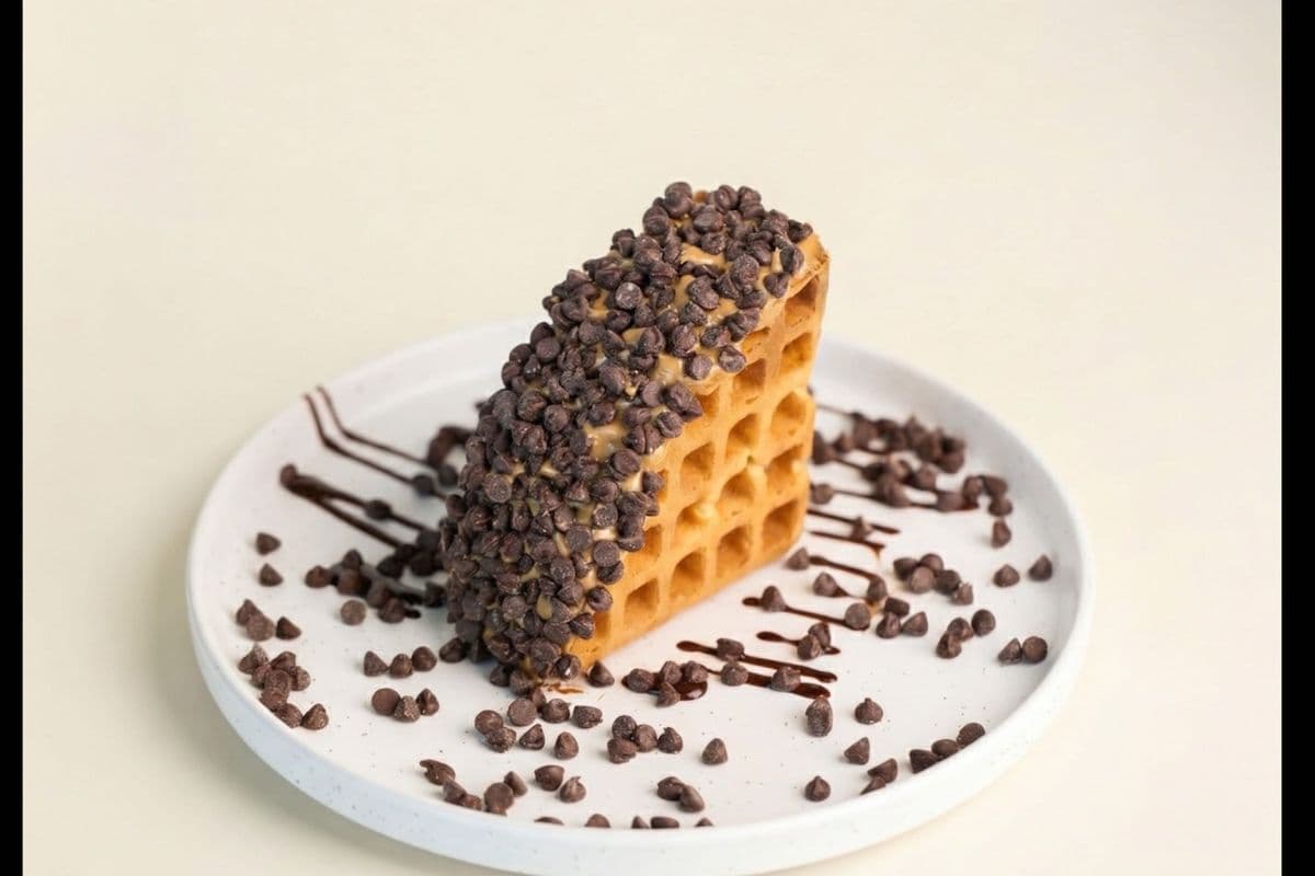 Chocolate Chip Peanut Butter Pocket Waffle