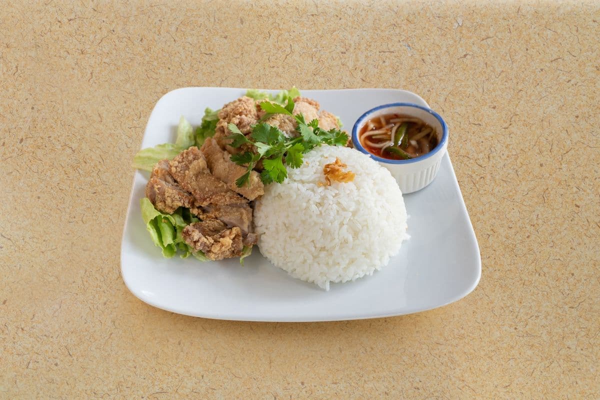 15. Thai Style Chicken Chop with Rice