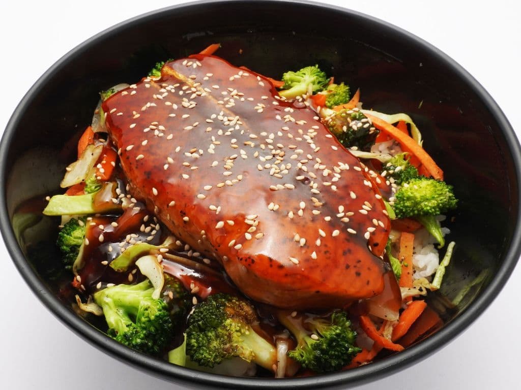 Salmon Teriyaki Don
