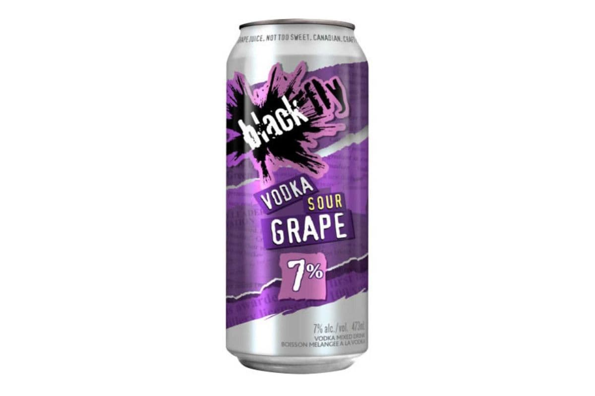 Black fly Vodka Sour Grape (1 x 473ml)