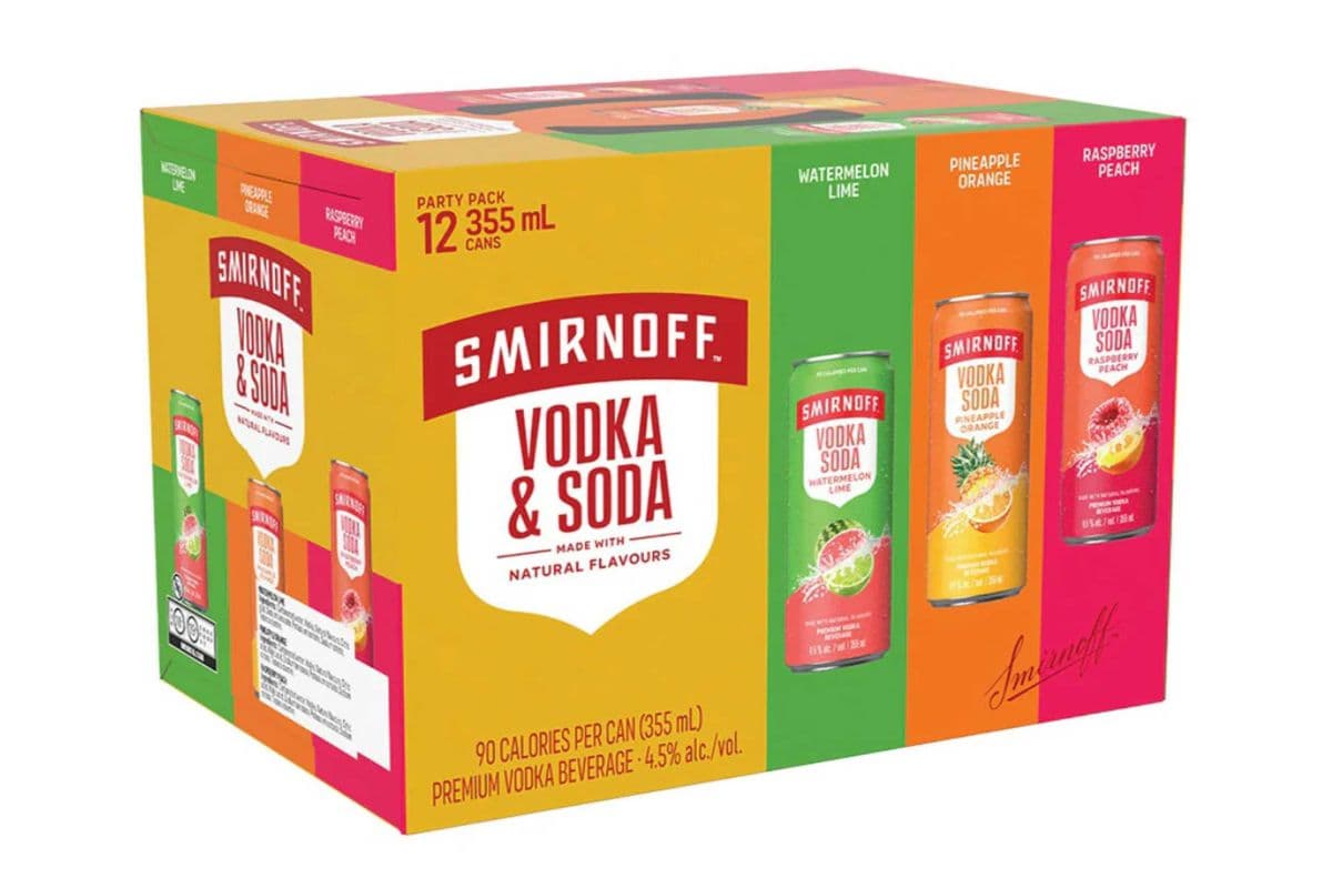 SMIRNOFF VODKA & SODA PARTY PACK 12*355ML (1 x 355ML)