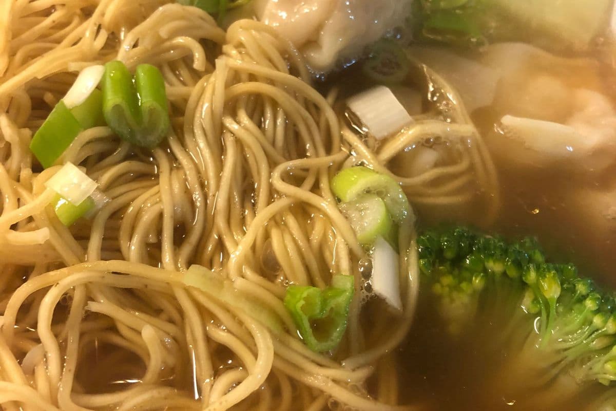 11. Wonton Noodle Soup (8 pc wonton and noodle)