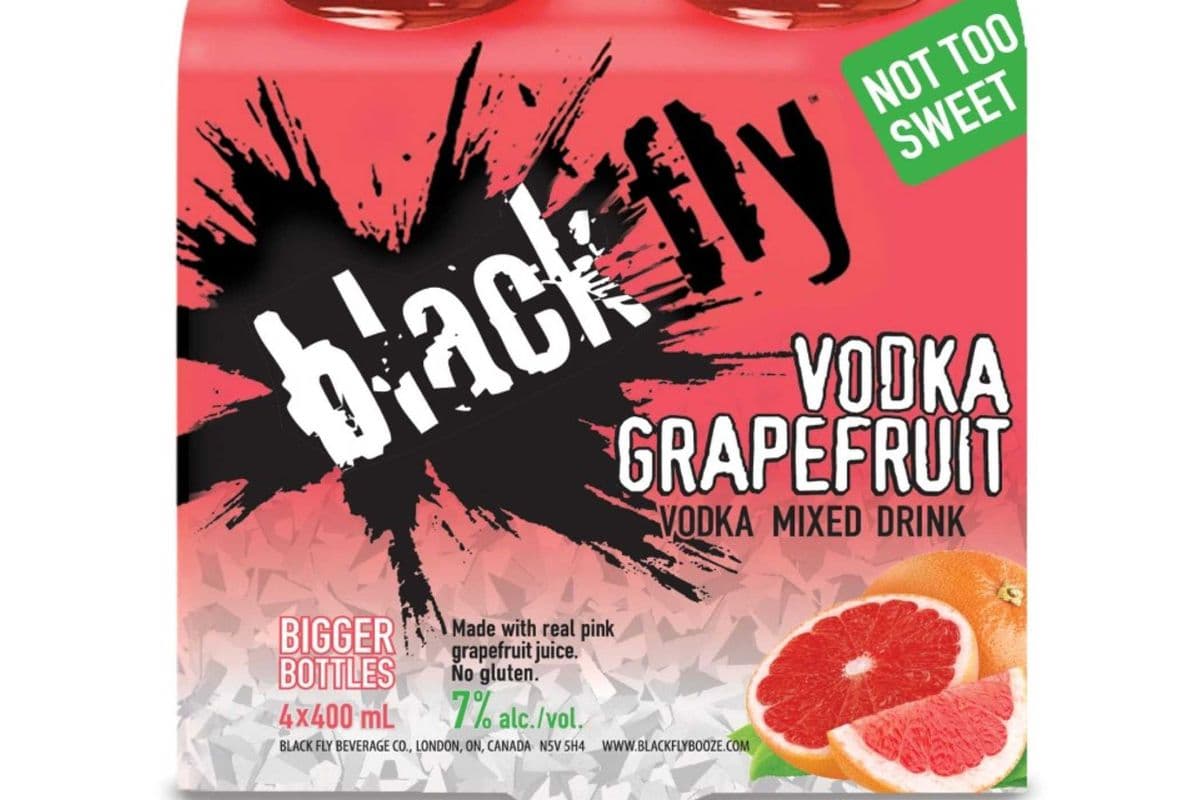 Black Fly Vodka Grapefruit (4 Pack) (4 x 400ML)