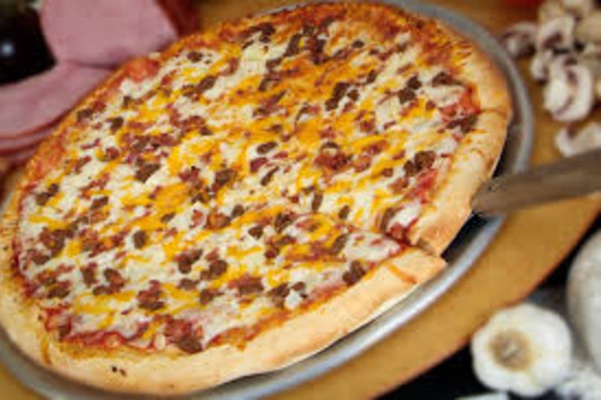 14'' Large Bacon Double Cheese Burger Pizza