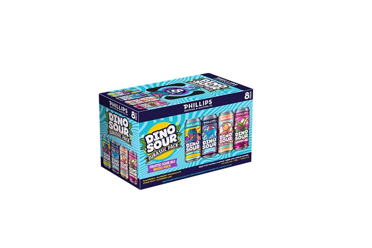 101886. PHILLIPS DINOSOUR JURASSIC PACK 2024 8 Pack Cans (1 x 8 Pack Cans)
