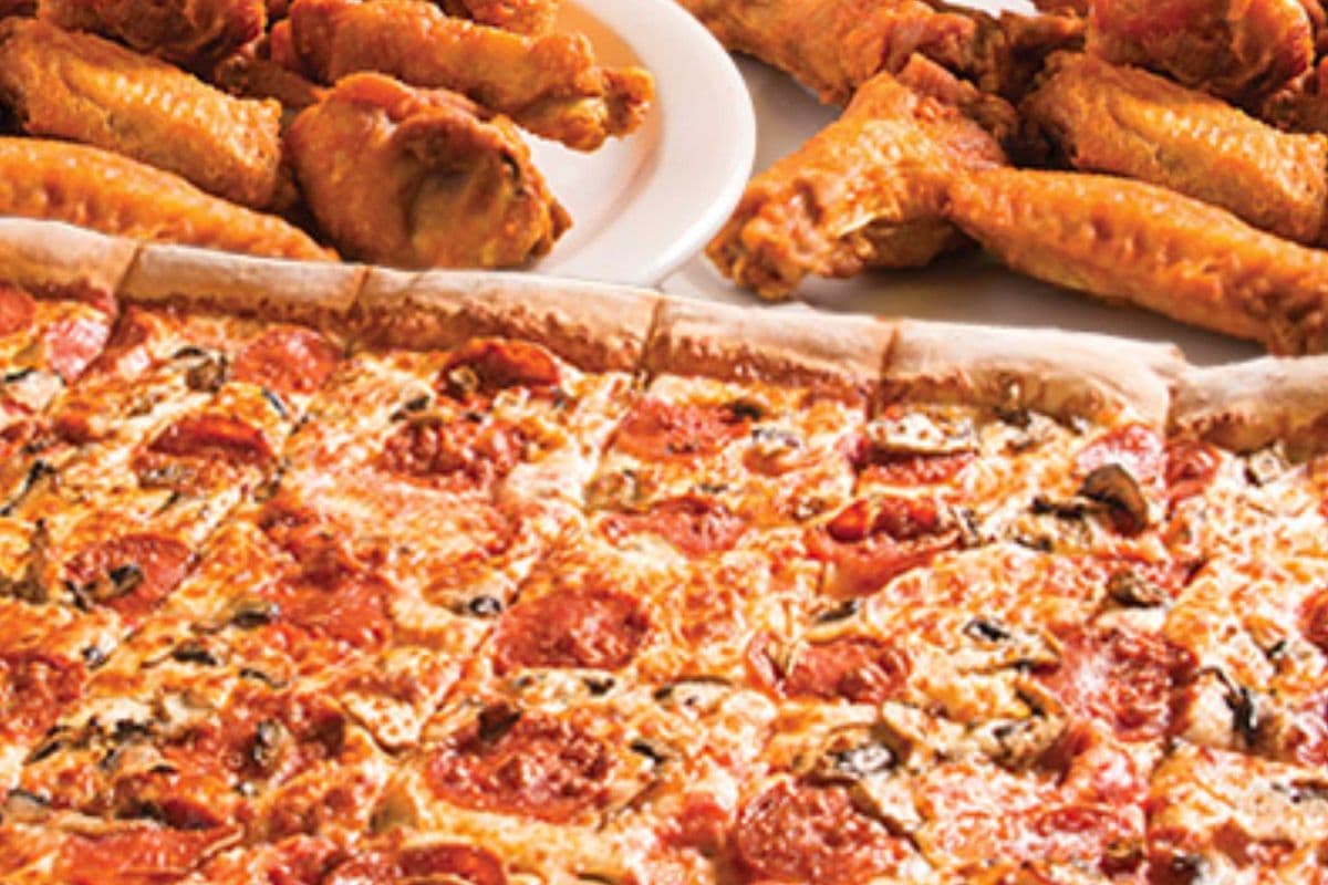 24 Slice Pizza & 4 Lbs of Wings
