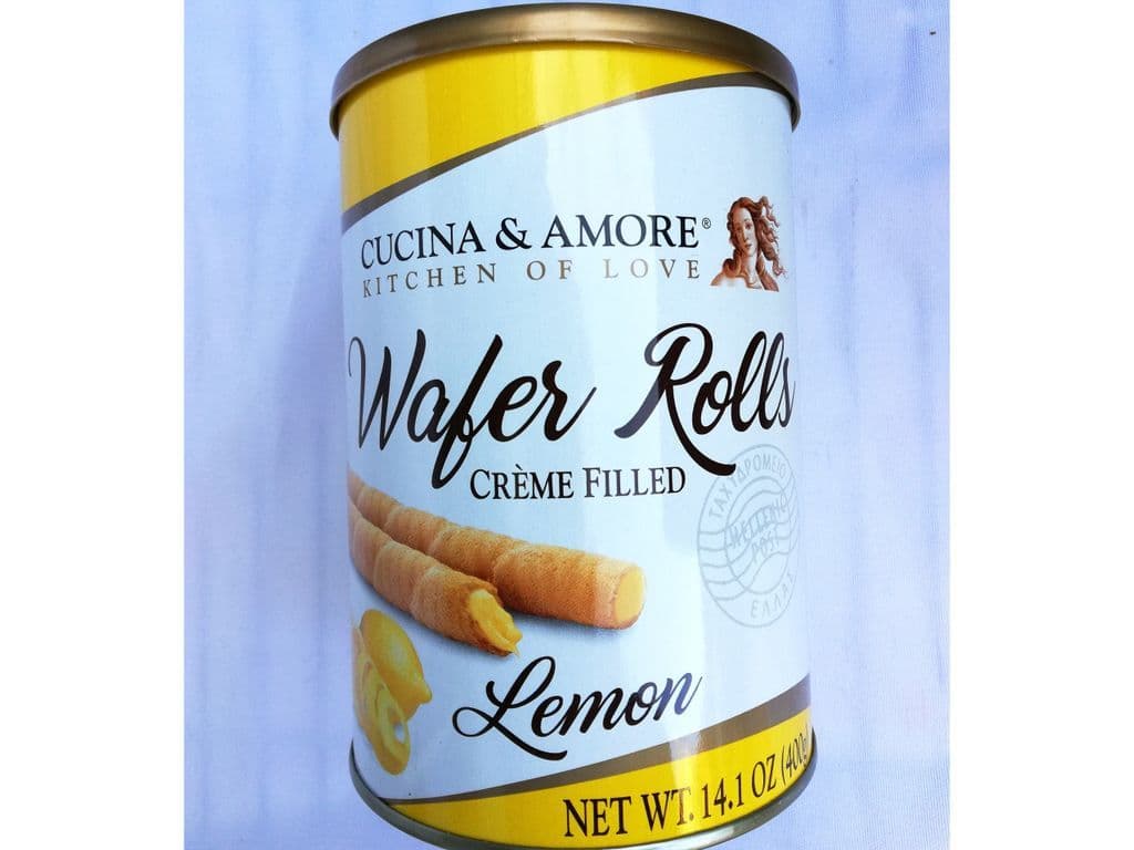 Cucina & Amore Wafer Rolls Lemon (400 gm)