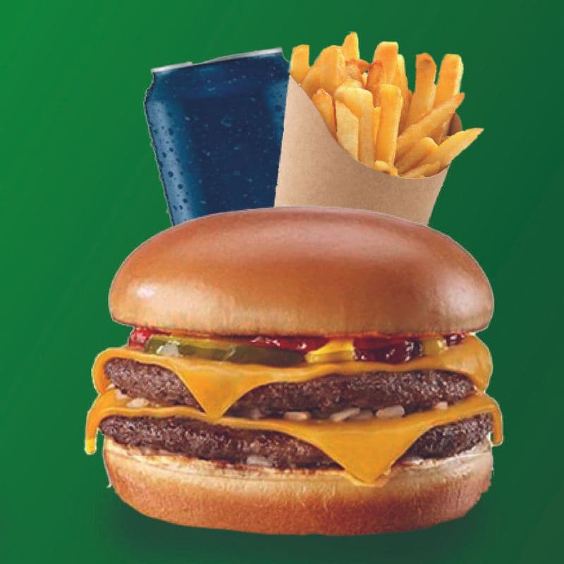 Burger double trio