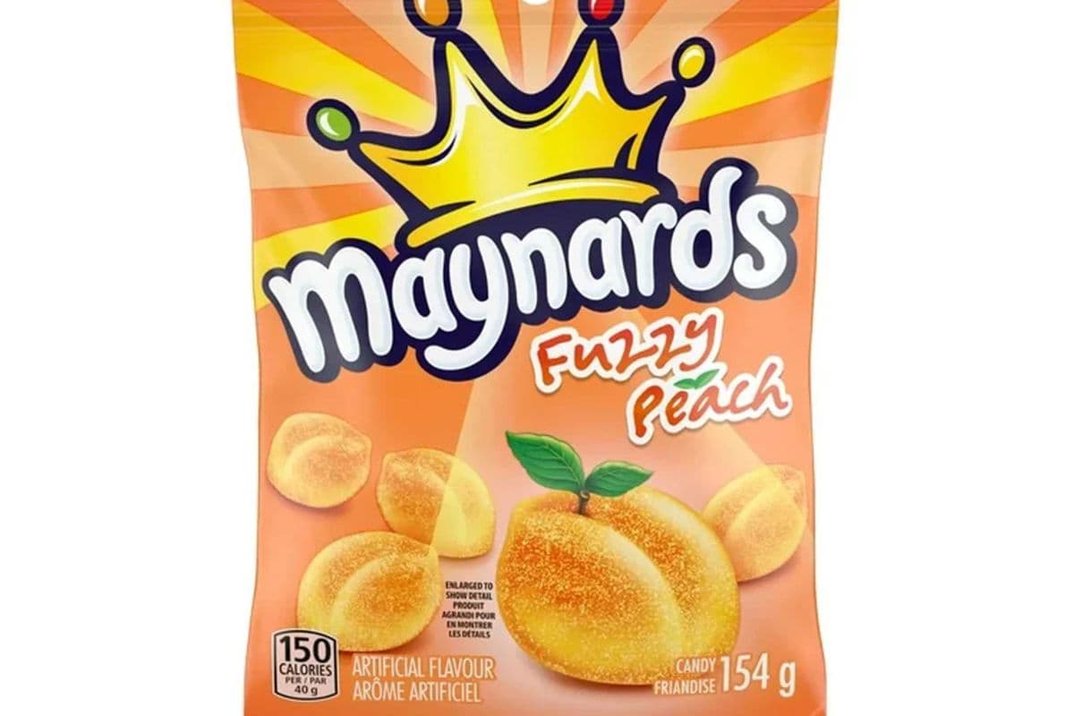 Maynards Fuzzy Peach Peg Bag