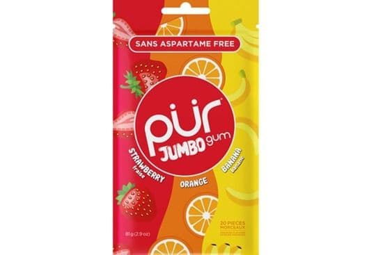 PUR Jumbo Gum - Strawberry, Banana, Orange (20 pcs) 8302490