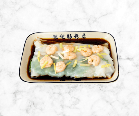 R4 Shrimp with chives Rice noodle roll / R4 韭黃鮮蝦腸粉