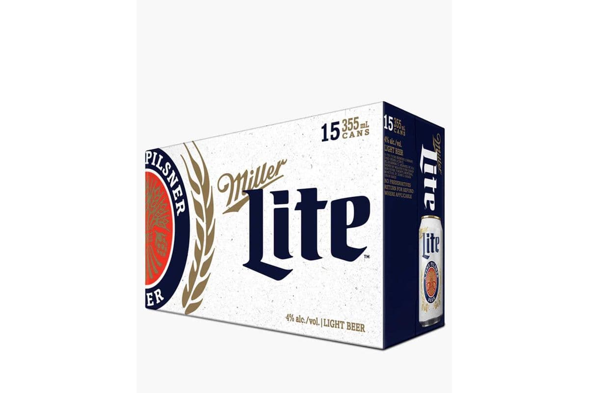 MILLER LITE (15 x 355 ml Cans)