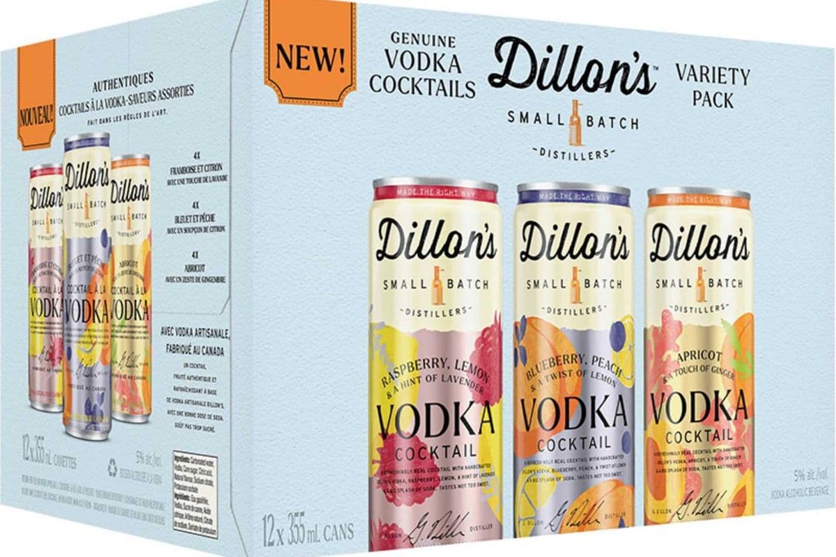 DILLON'S VODKA COCKTAILS VARIETY (12 PACK) (12 x 355ML CAN)