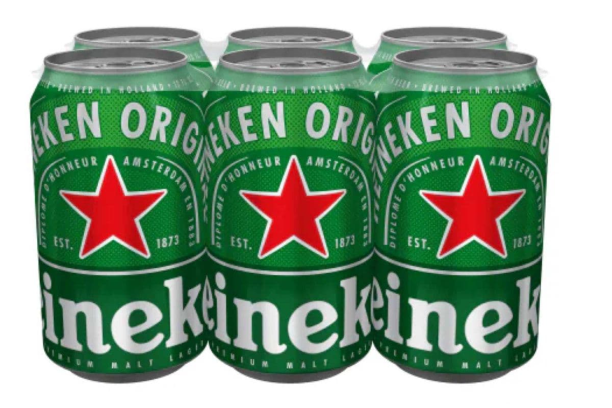 Heineken Lager (6 Pack Cans) (6 x 330 ml Can)