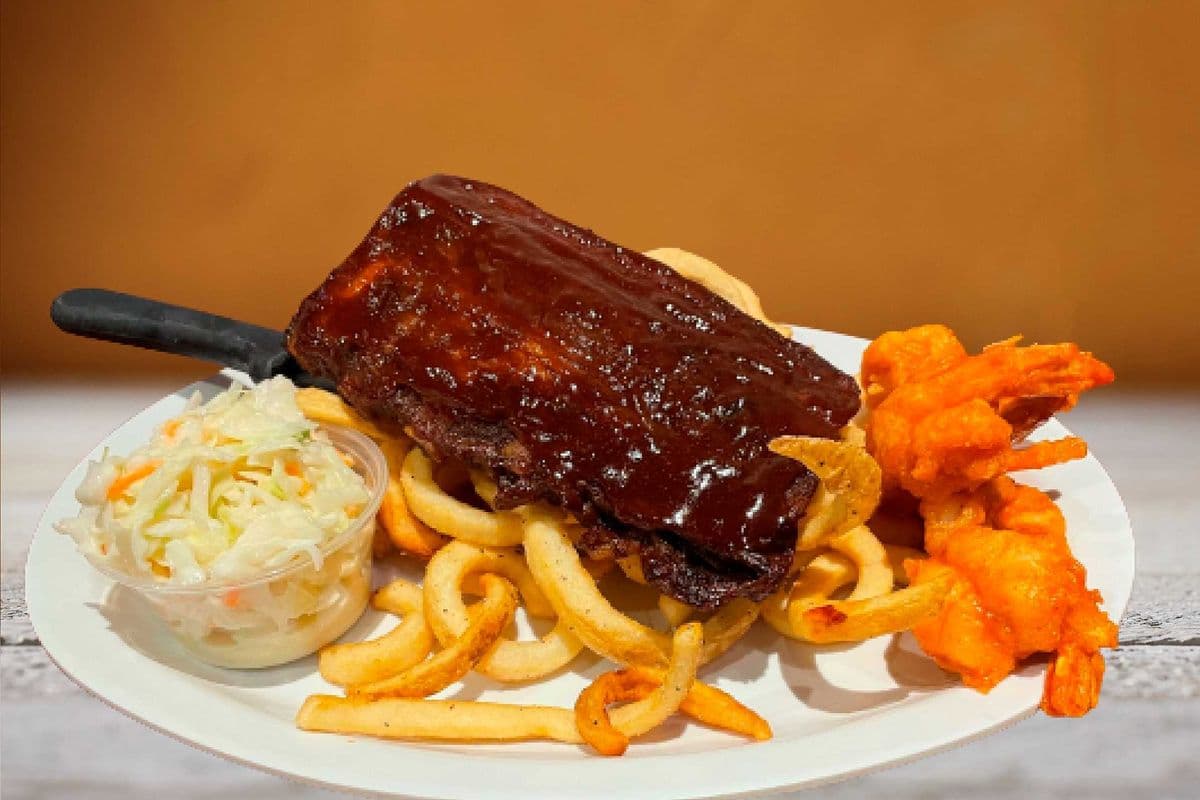 Shrimp and Ribs Combo
