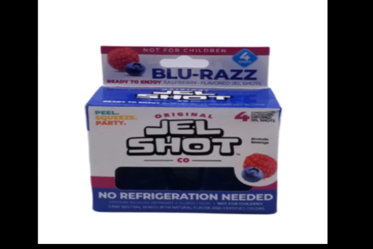 JEL SHOTS-BLU RAZZ 4-PACK 25ML (1 x 4*25ML)