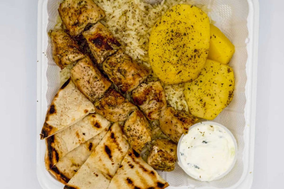 Pork Souvlaki Dinner