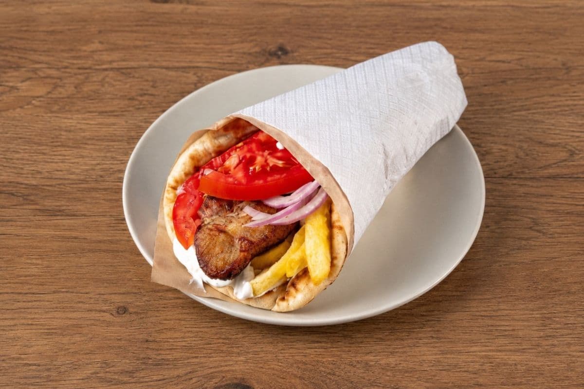 Lamb Souvlaki Sandwich