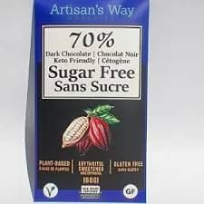 Artisan's Way 70% SUGAR-FREE Dark Chocolate 60g