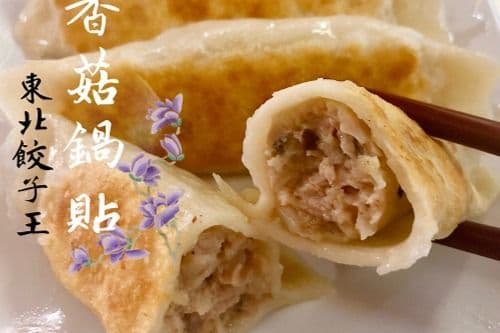 A22. Chicken and Mushroom Pan-Fried Pot Stickers 雞肉香菇鍋貼 5只/pcs