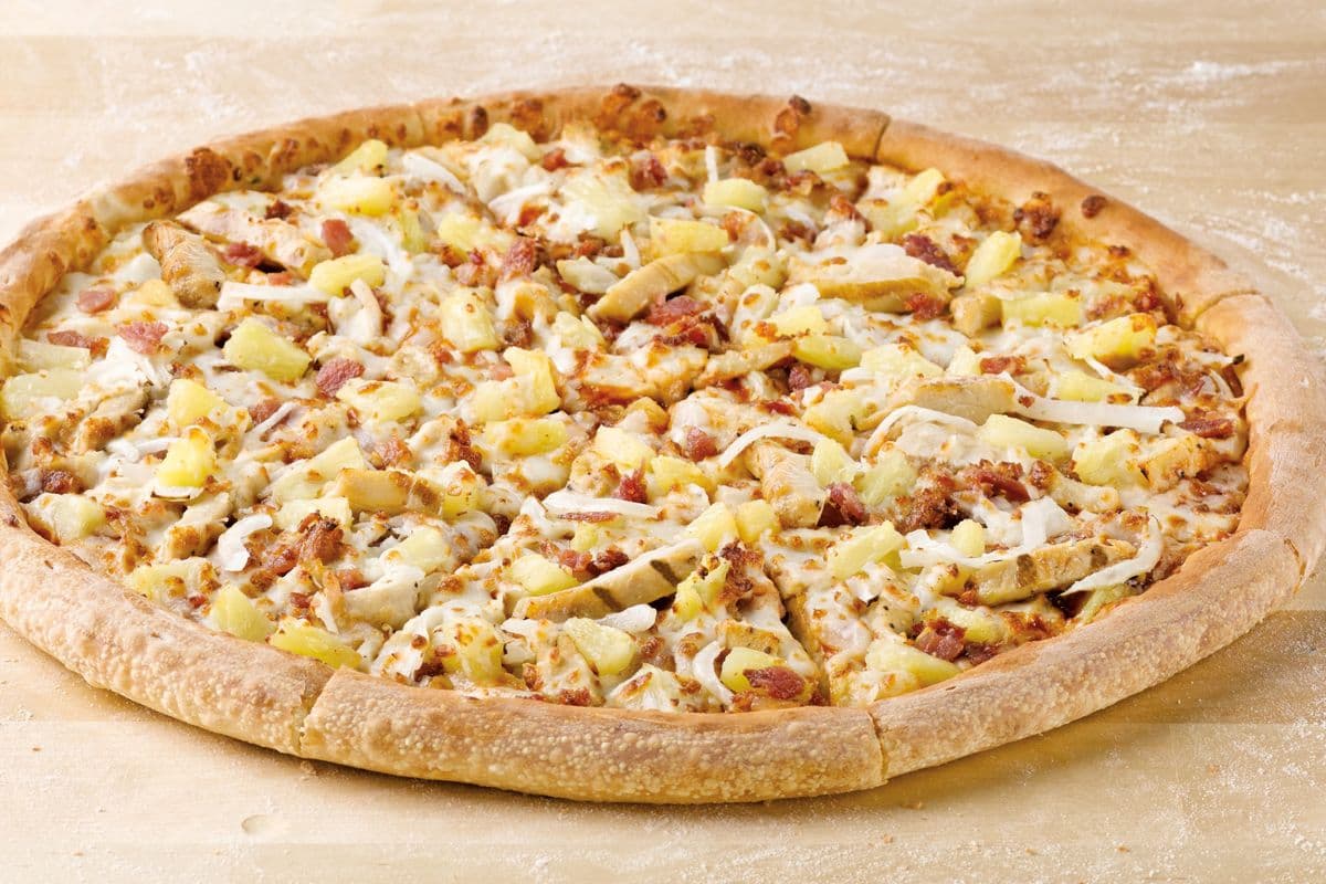 X-Large NY Style Hawaiian BBQ Chicken Pizza