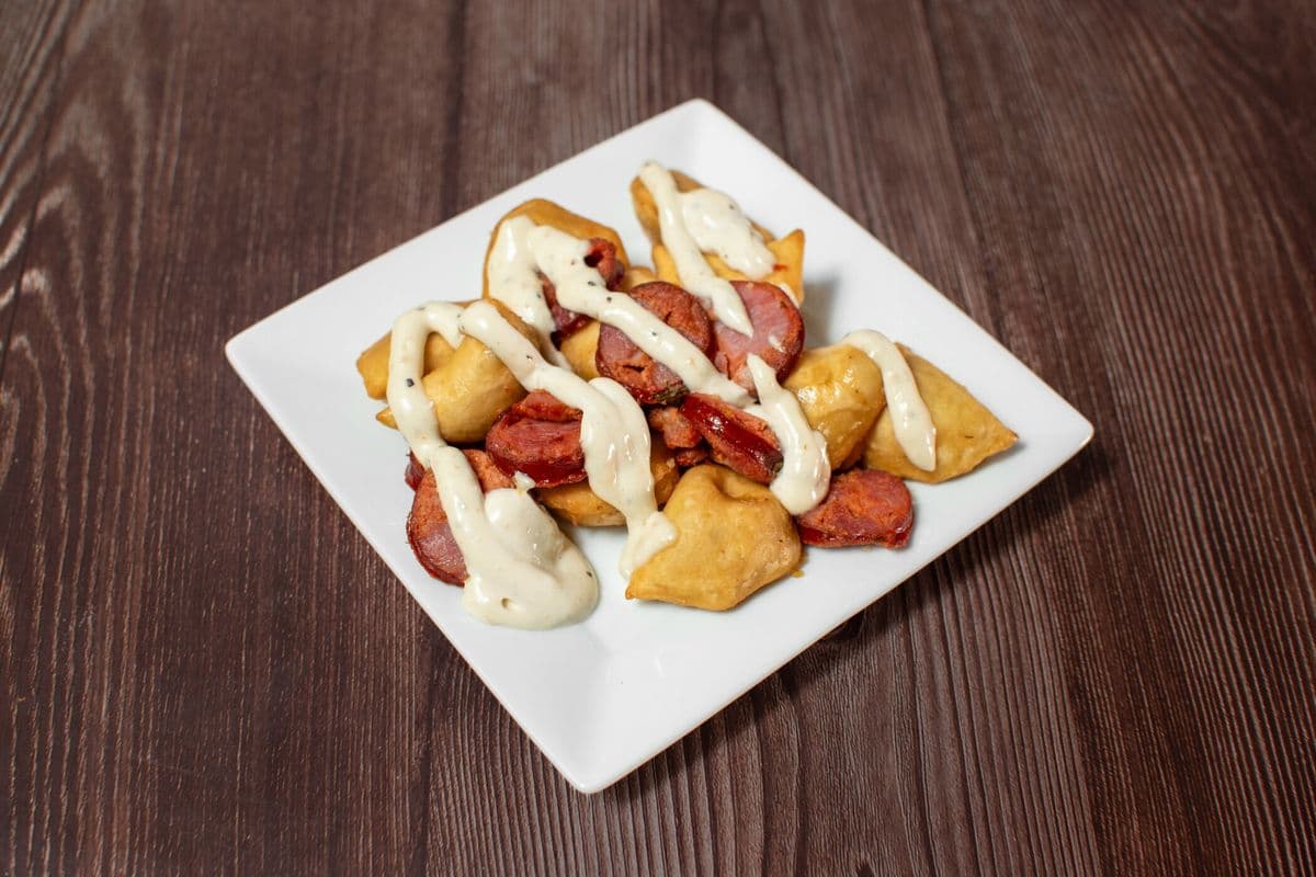 Perogies with Chorizo Sausage
