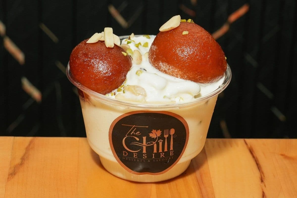 Gulab Jamun with Ice Cream