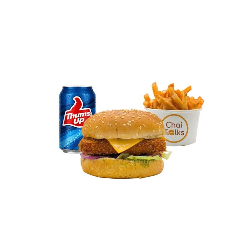 Crispy Paneer Burger Combo