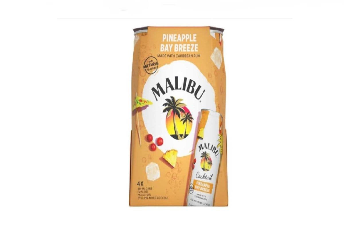 Malibu Pineapple Bay Breeze (4 x 355ml cans)
