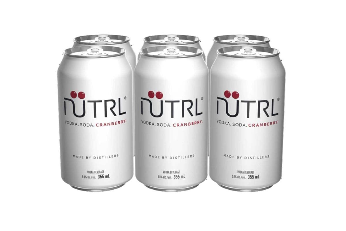 Nutrl Vodka Soda - Cranberry (6 Pack) (6 x 355 ml Cans)