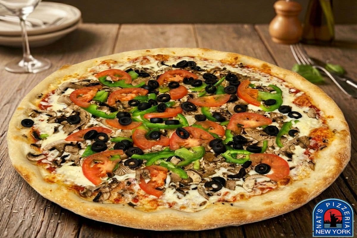 10. 14" Large The Basic Vegetarian Pizza