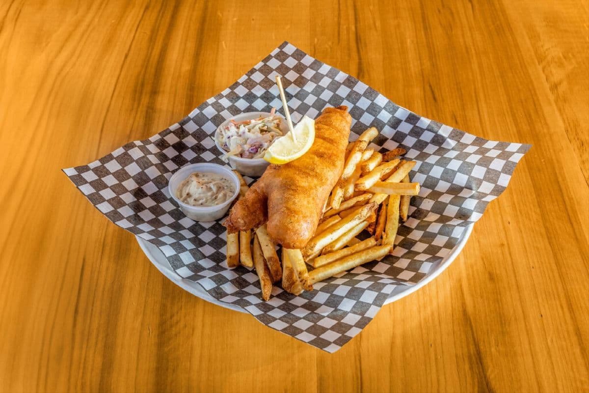 Halibut Fish and Chips (1 pc)