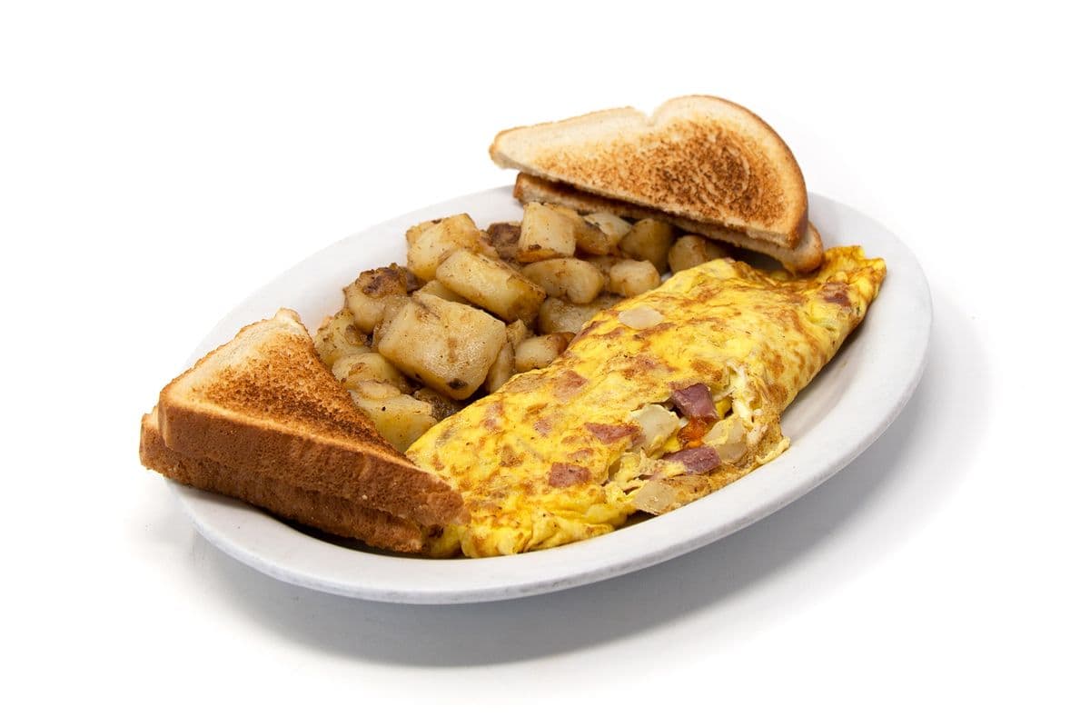 Western Ham and Onion Omelette