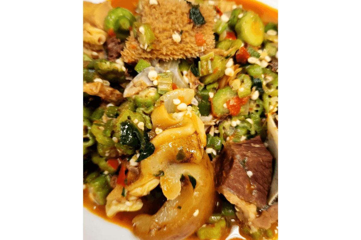 Viande assortie de gombo / Okra Assorted Meat