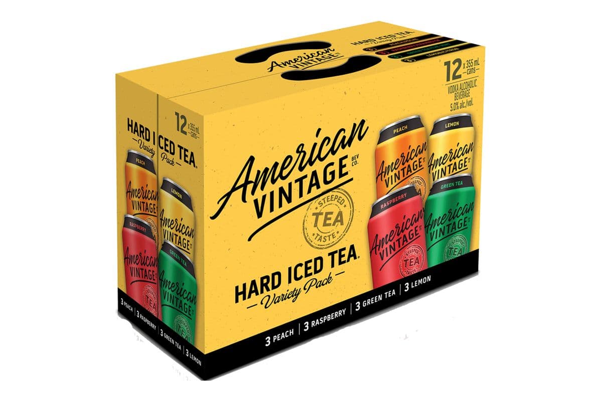 American Vintage Hard Iced Tea Variety Pack (12 Cans) (1 x 355ML)