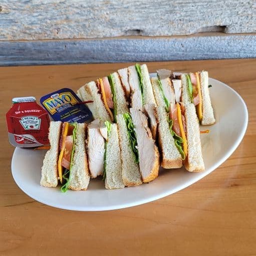Chicken Club Sandwich and One Side