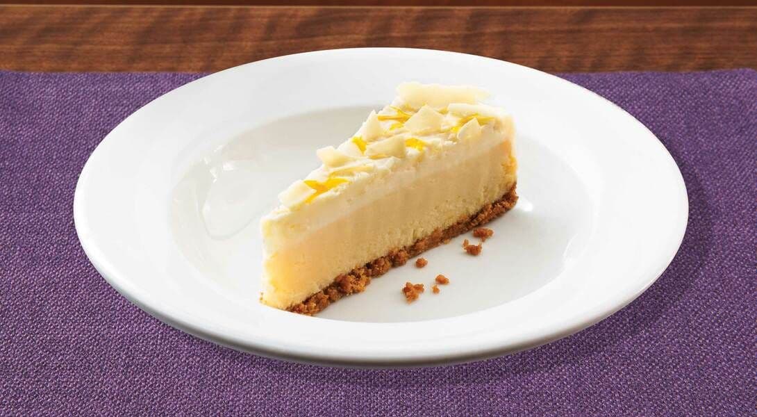 LEMON AND WHITE CHOCOLATE CHEESECAKE