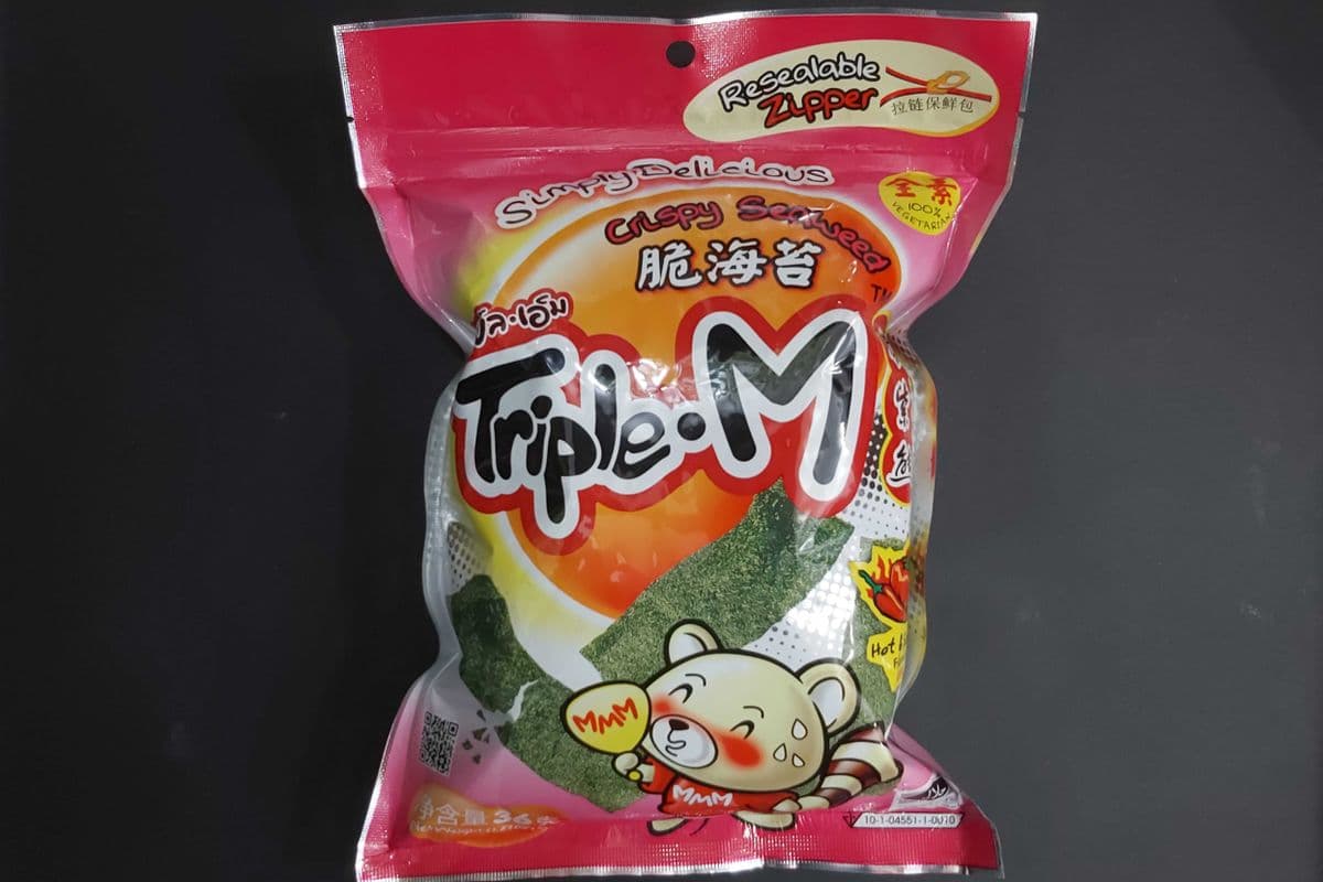 Triple-M Crispy Seaweed Spicy 36g (Rouge)
