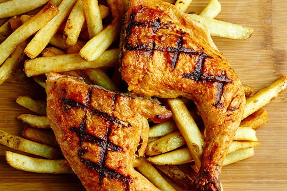1/4 chicken (Leg and Thigh) with 2 sides