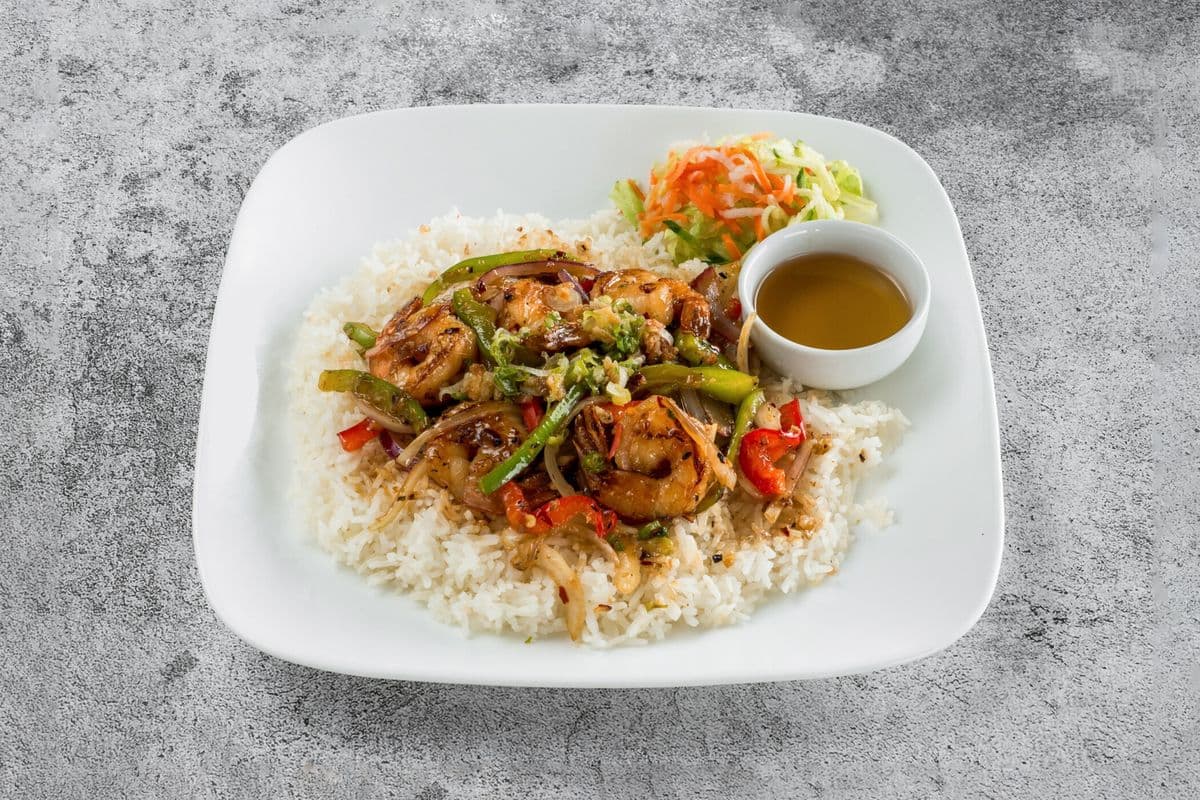 48. Rice with Lemon Grass Shrimp
