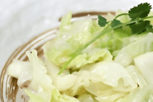 Cabbage with Garlic Sauce