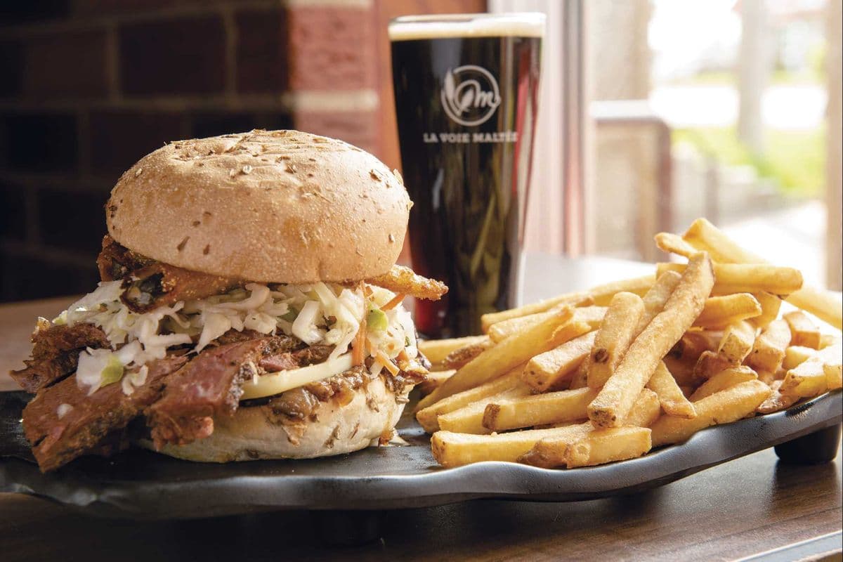 Burger brisket