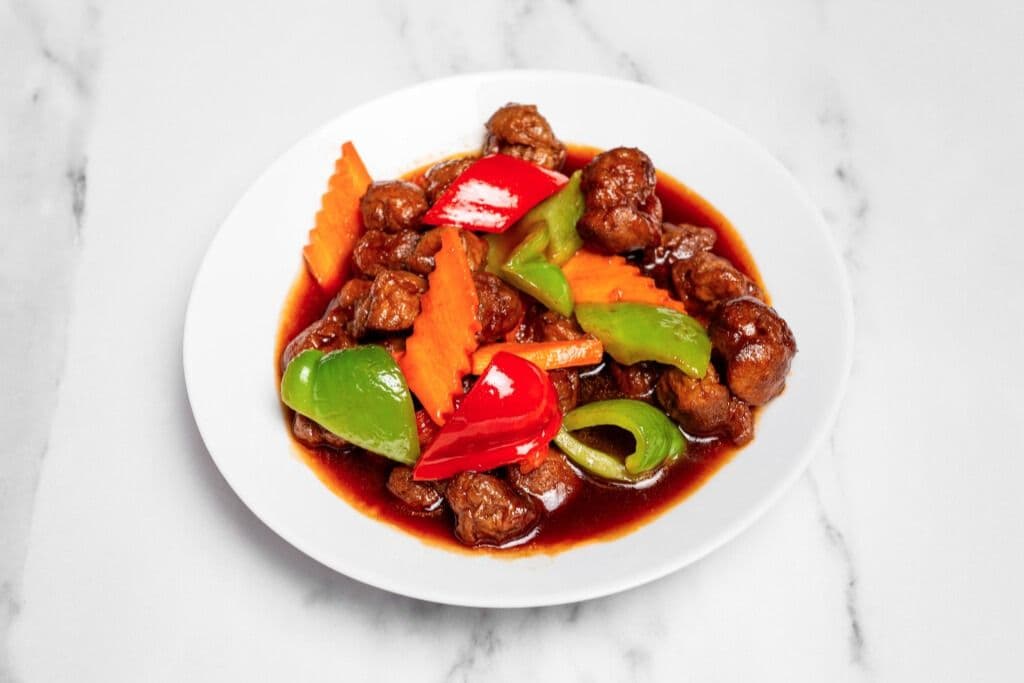 C7. Sweet and Sour Soya Pork with Vegetable