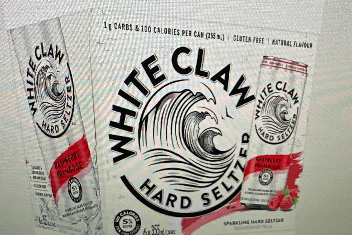 White Claw Sparkling Hard Seltzer Raspberry (6 x 355 ml)