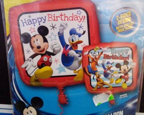 17" Square Foil Balloons (Mickey and the Roadster Racers)