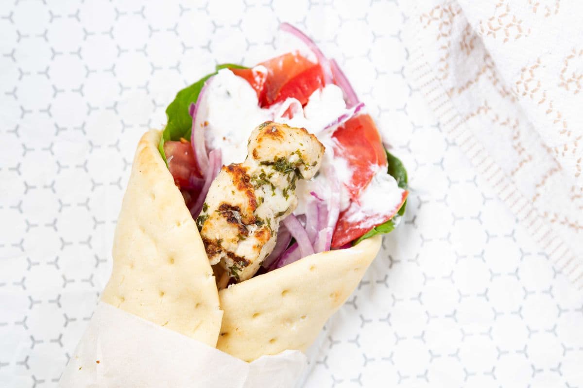 Chicken Souvlaki Pita