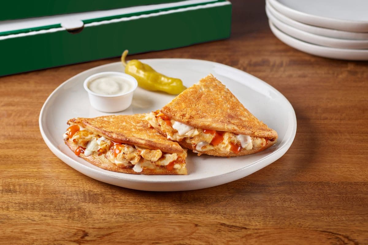 Parmesan Crusted Grilled Buffalo Chicken Papadia